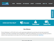 Tablet Screenshot of peconicbaykeeper.org